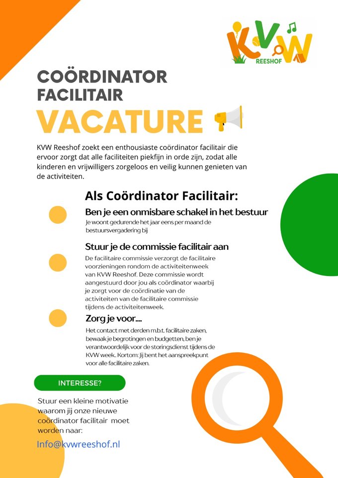 vacature facilitaire dienst